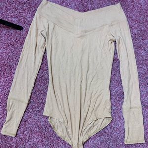 cream body suit